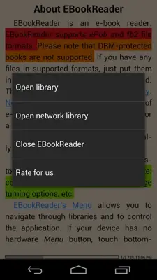 EBookReader android App screenshot 12