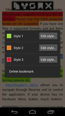 EBookReader android App screenshot 13