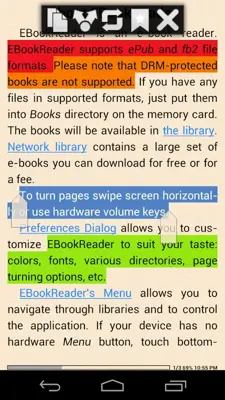 EBookReader android App screenshot 14