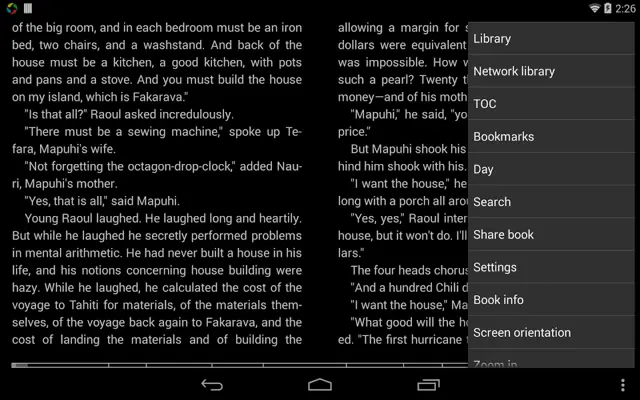 EBookReader android App screenshot 1