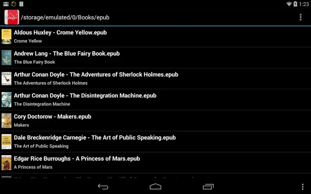 EBookReader android App screenshot 2