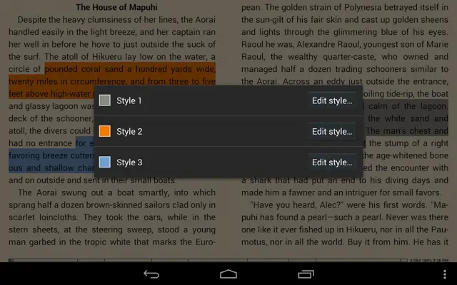 EBookReader android App screenshot 5