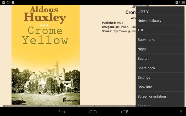 EBookReader android App screenshot 7